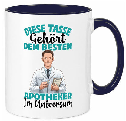Im Universum: Apotheker | Apotheke Pharmazie Geschenkidee Humor Tasse