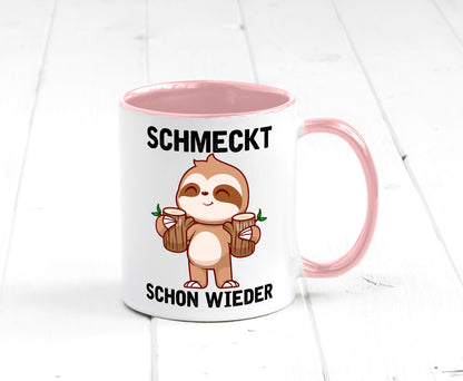 Schmeckt schon wieder | Frankfurt Hessen v2 Geschenkidee Humor Tasse