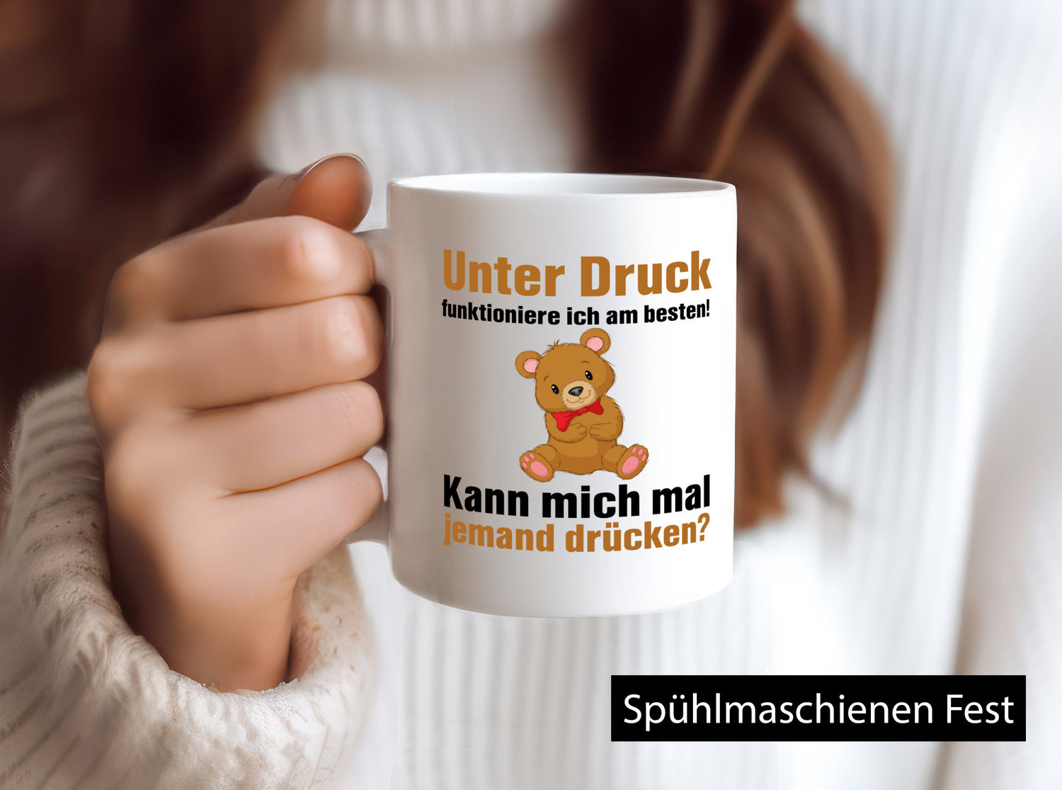 Teddy Umarmung | Teddybär Motiv Liebe Freundschaft lustig Humor Geschenkidee