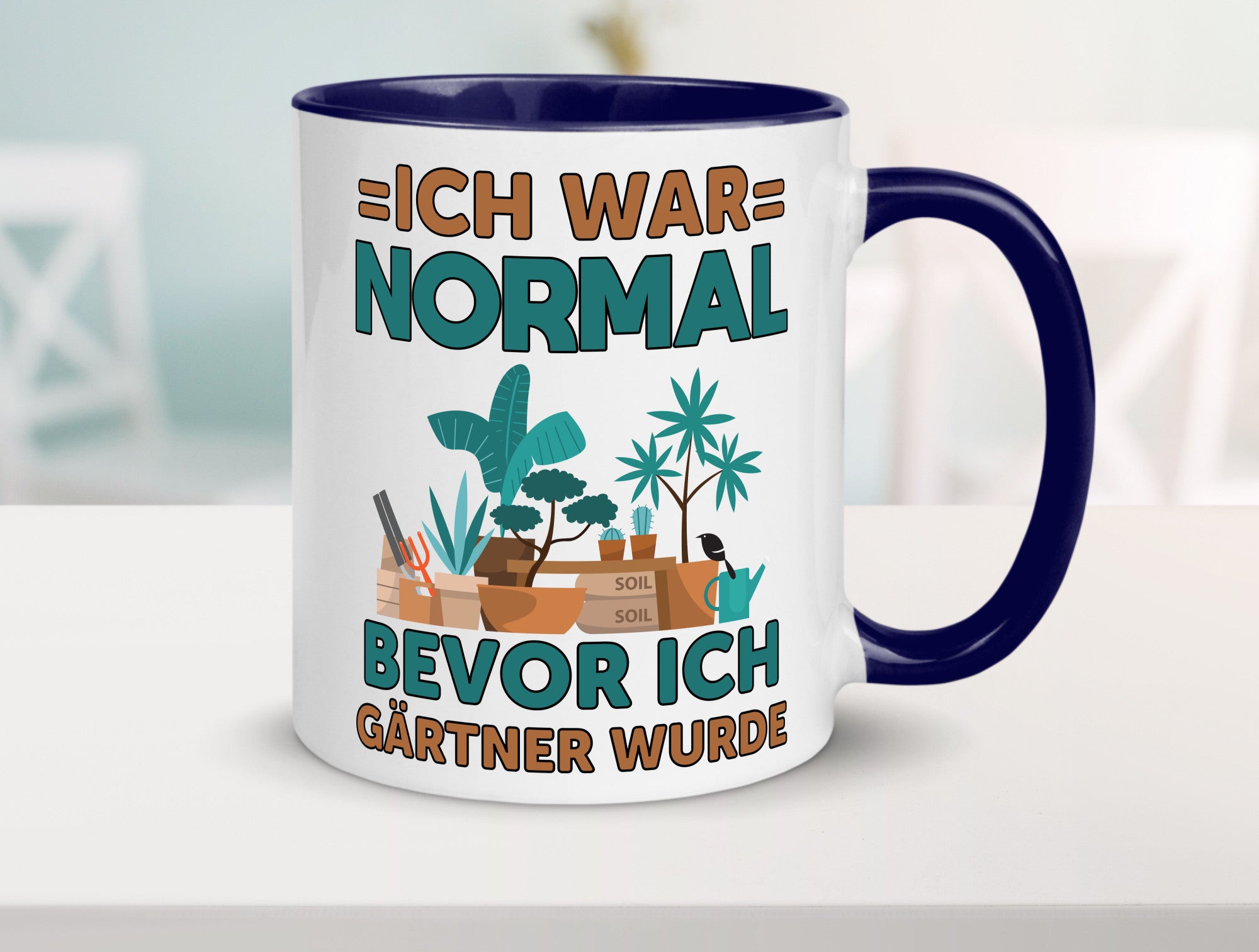 Ich war normal bevor Gärtner wurde | Garten lustiger Spruch Geschenk Humor