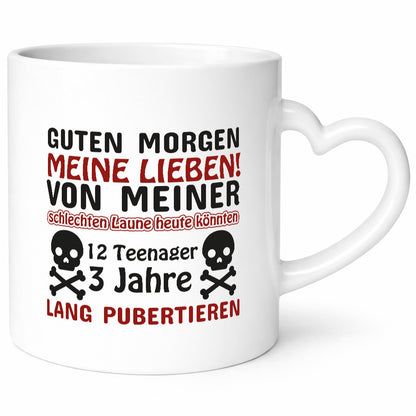 Schlechte Laune | Morgenmuffel Tasse schwarzer Humor lustiger Spruch Geschenk