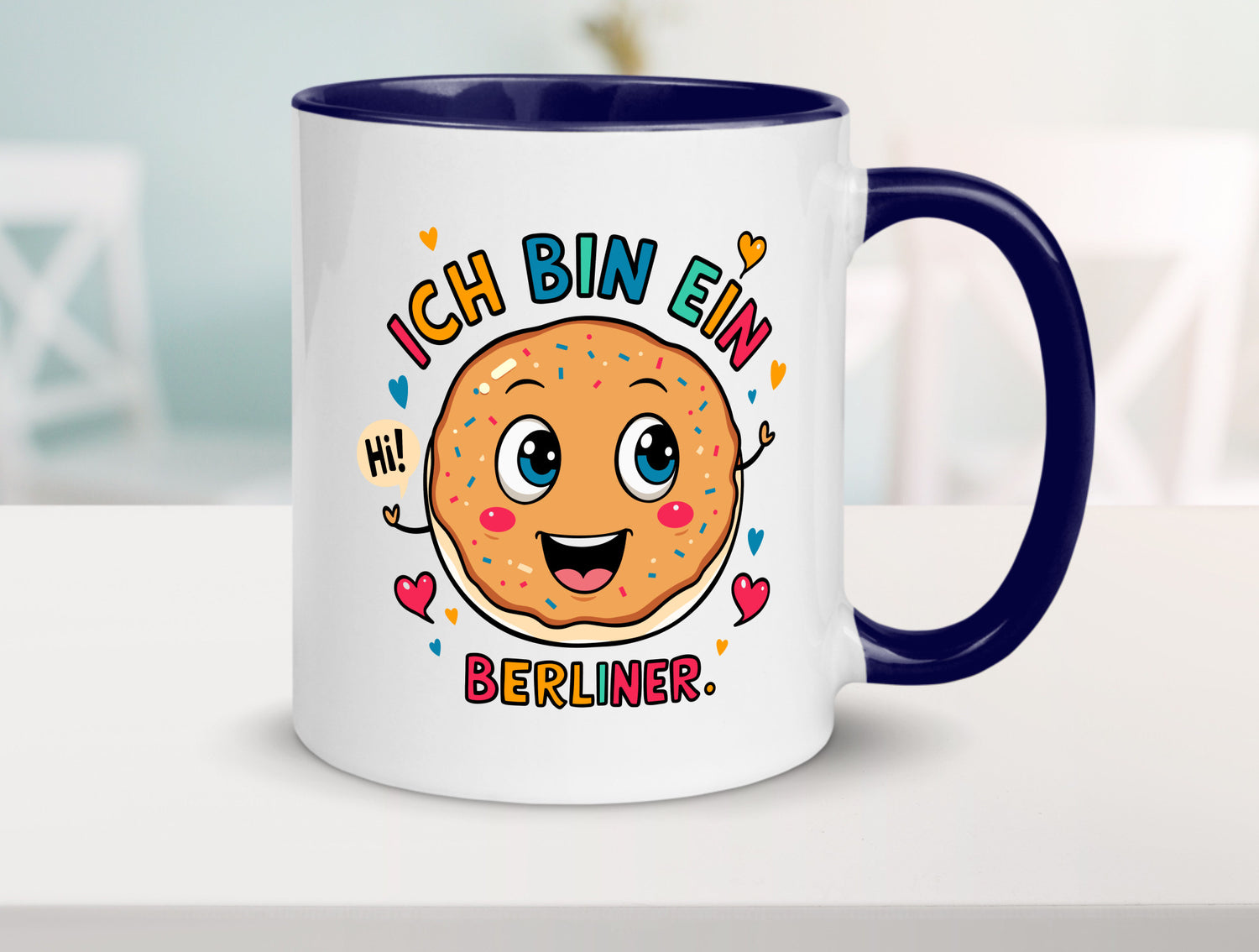 Ich bin ein Berliner | Krapfen Pfannkuchen Humor Geschenkidee Tasse