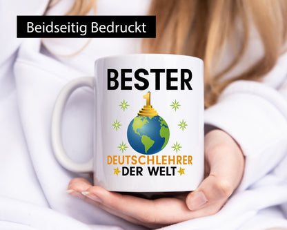 Welt Bester Deutschlehrer | Lehrer Schule Geschenkidee Humor Tasse