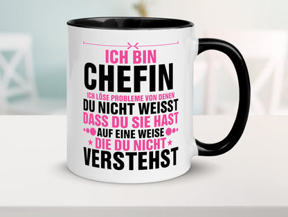 Löse Probleme: Chefin | Führungskraft Vorgesetzte lustiger Spruch Geschenk