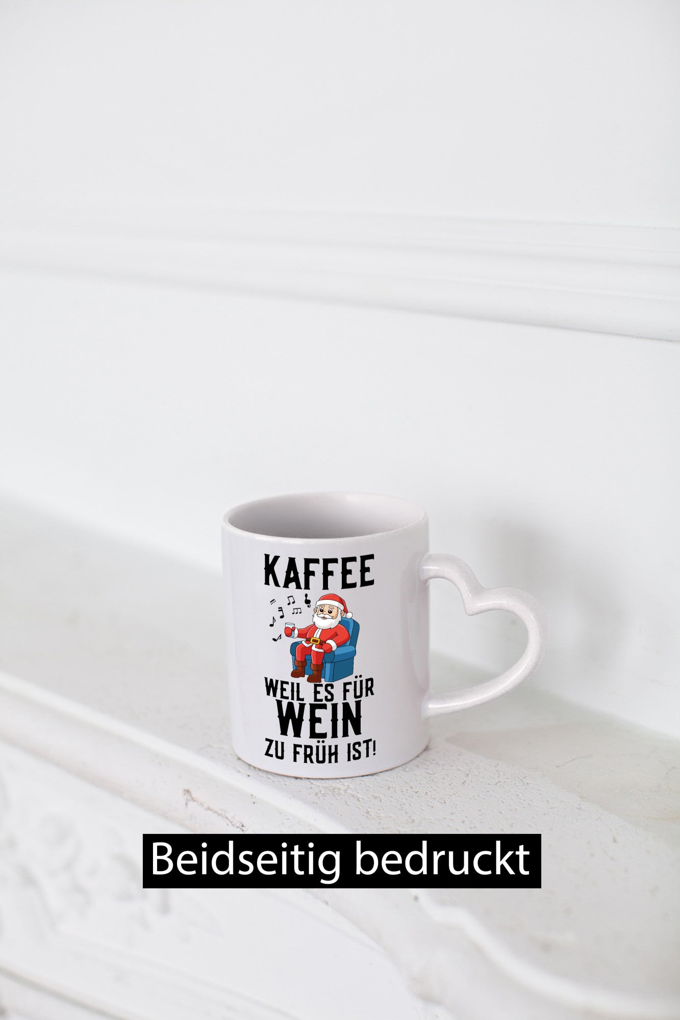 Kaffee | Wein Weihnachten Weihnachtsmann Santa Claus Geschenk Humor