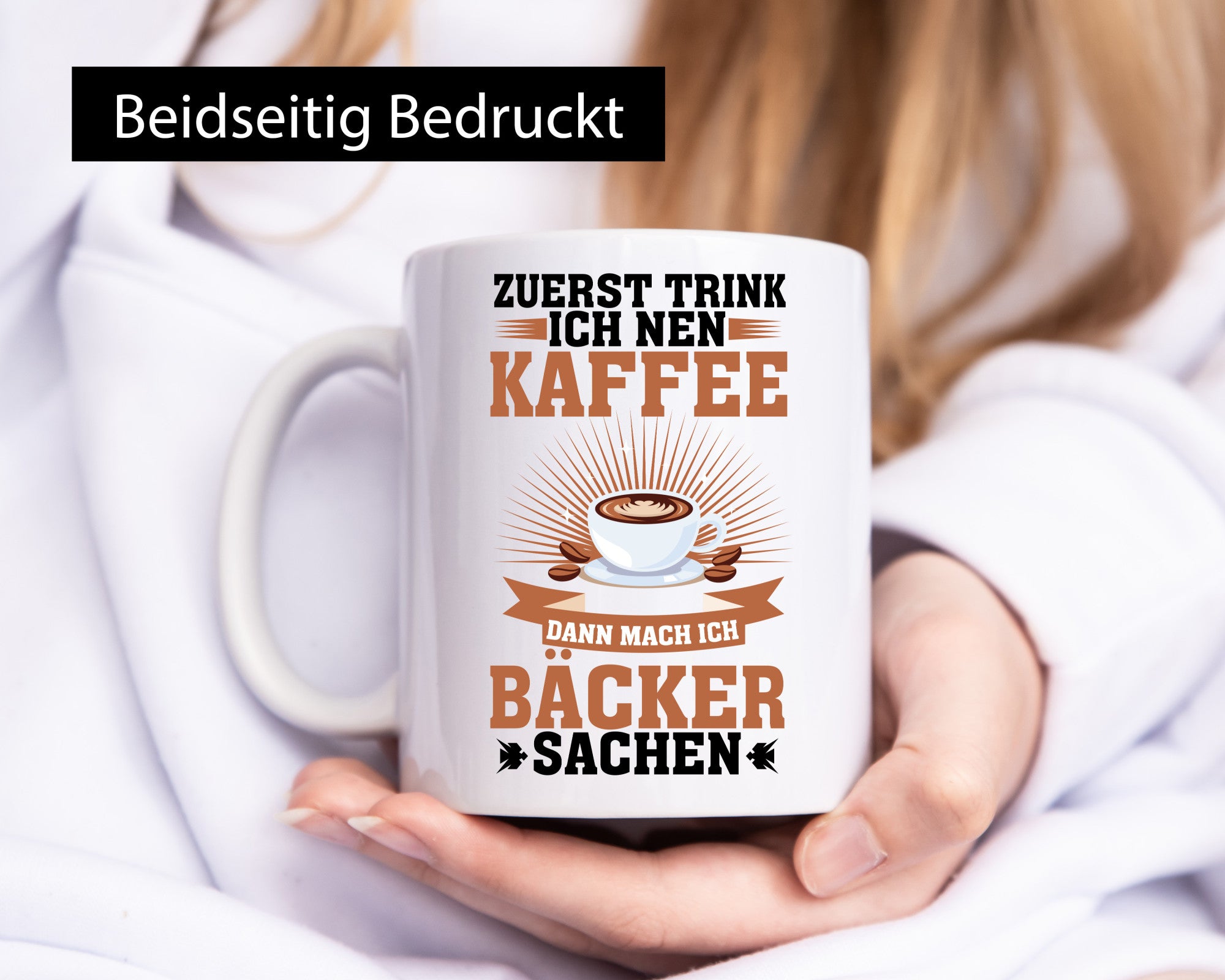 Zuerst Kafee dann mach ich Bäcker sachen | backen lustig Humor Geschenkidee