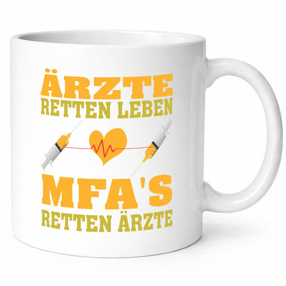 Ärzte Retten Leben | MFA´s Krankenhaus lustiger Spruch Geschenk Humor