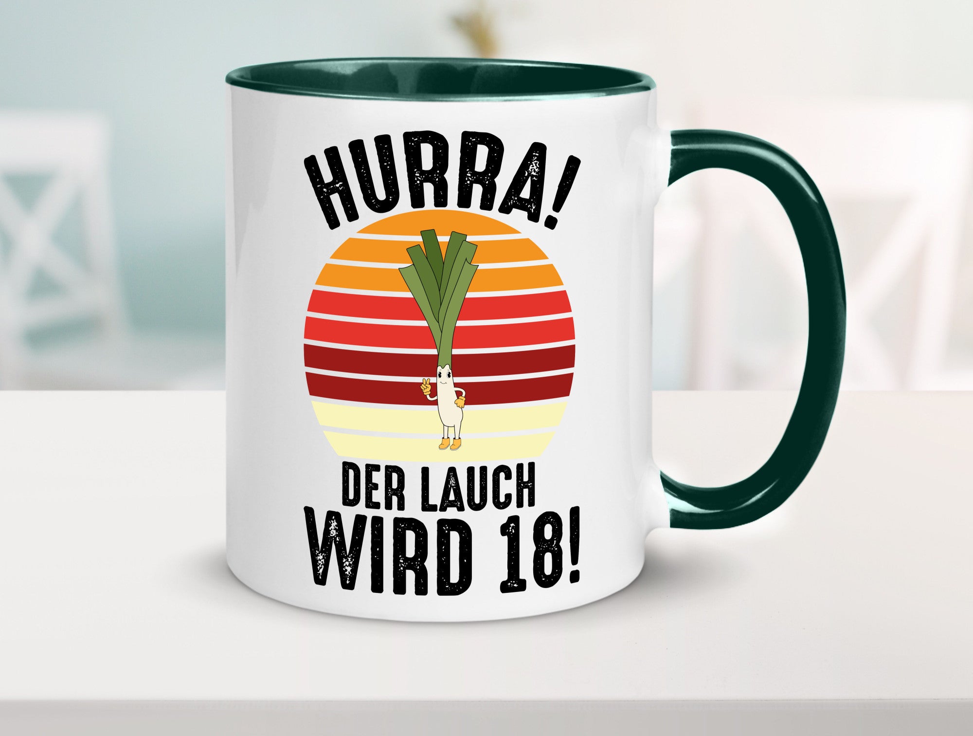 Hurra der lauch wird 18 | 18. Geburtstag Ehrentag lustiger Spruch Geschenk