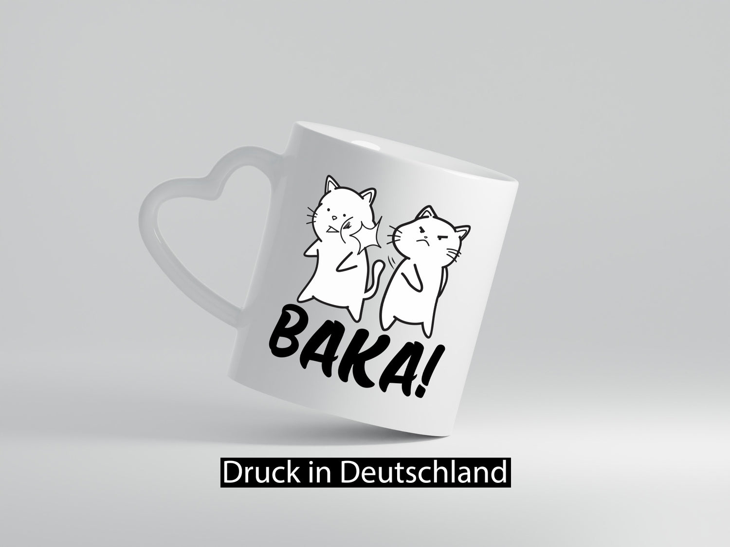 Baka! | böse Katze Ohrfeige Comic Runterhauen Geschenkidee Tierliebhaber Humor