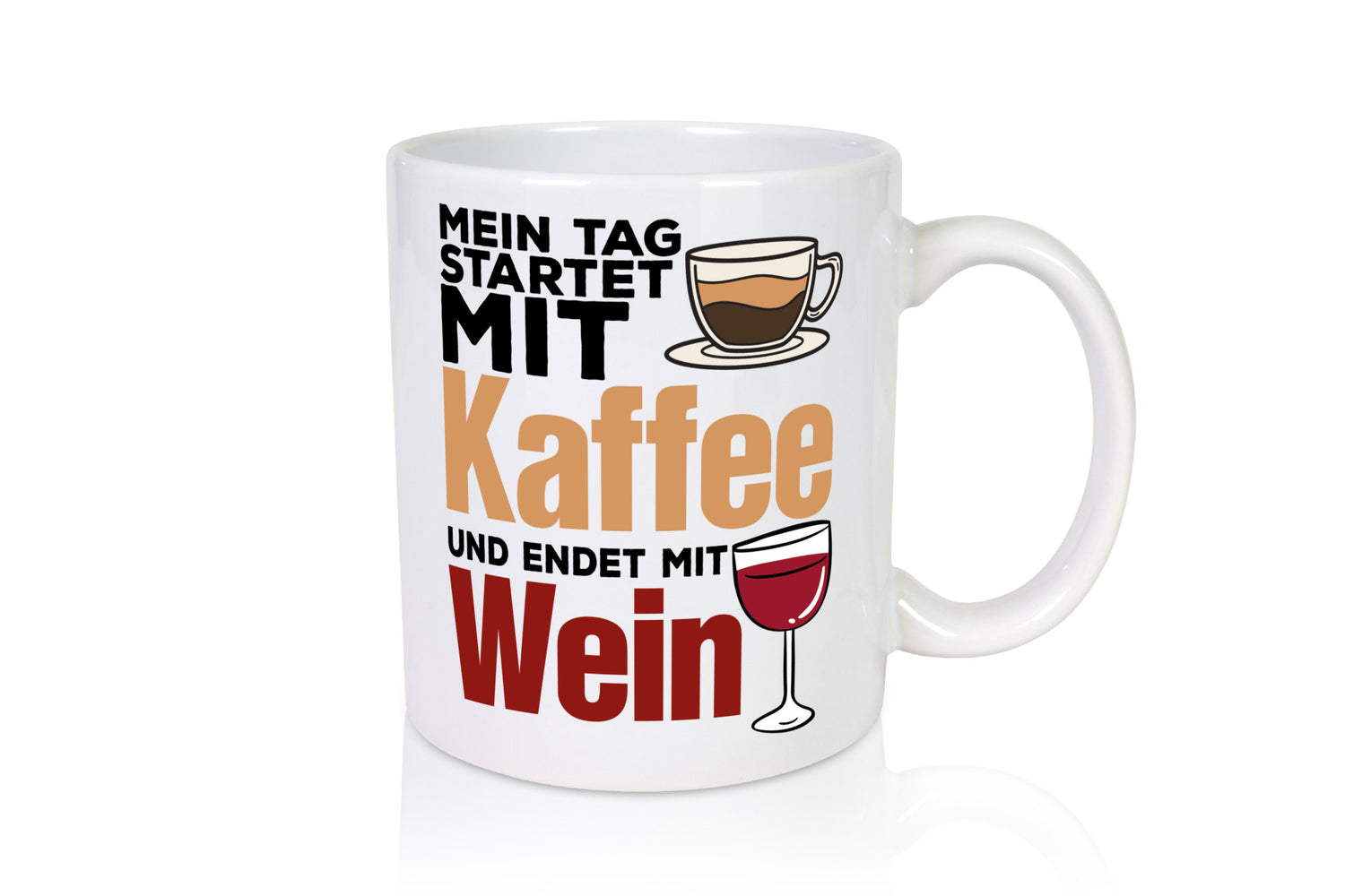 Coffee and Wine | Coffee Drinker Mug Wine Drinker Humor Gift Idea