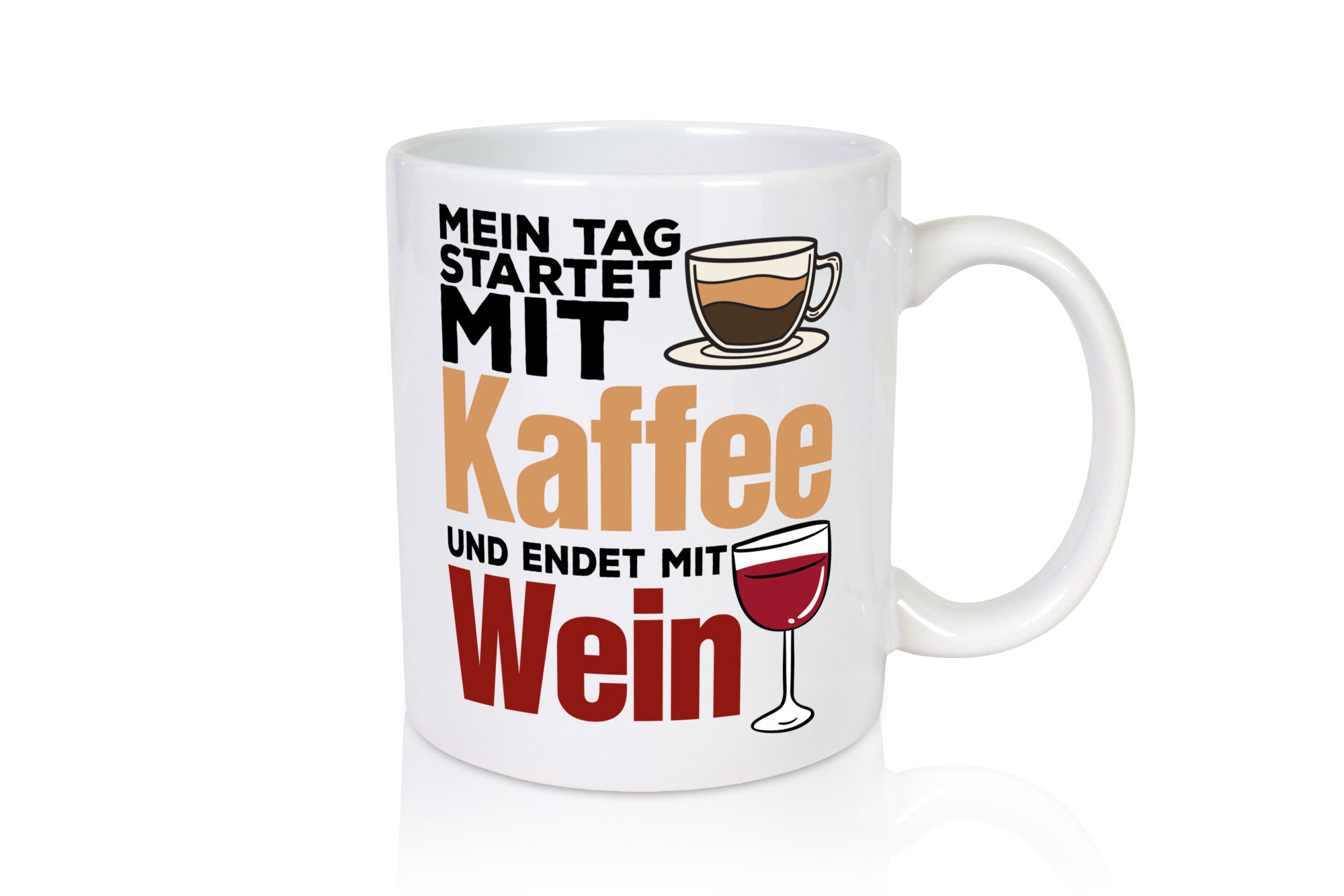 Coffee and Wine | Coffee Drinker Mug Wine Drinker Humor Gift Idea