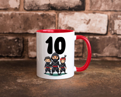 10. Geburtstag | 10 Jahre Ninja Humor Geschenkidee Tasse