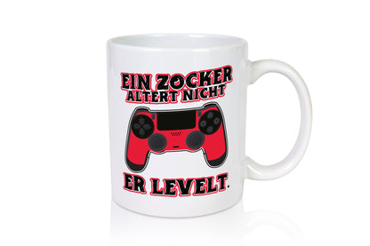 Zocker altern nicht Geschenk Humor Geschenkidee lustiger Spruch Tasse