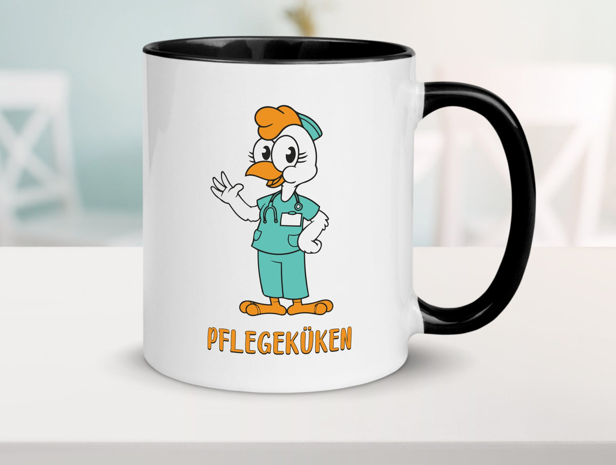 Pflegeküken | Küken Krankenschwester Pfleger Humor Geschenkidee Tasse