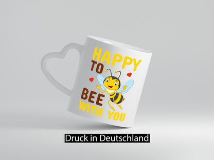 Happy Bee | Beziehung Tasse Freundschaft Bienen Humor Geschenkidee