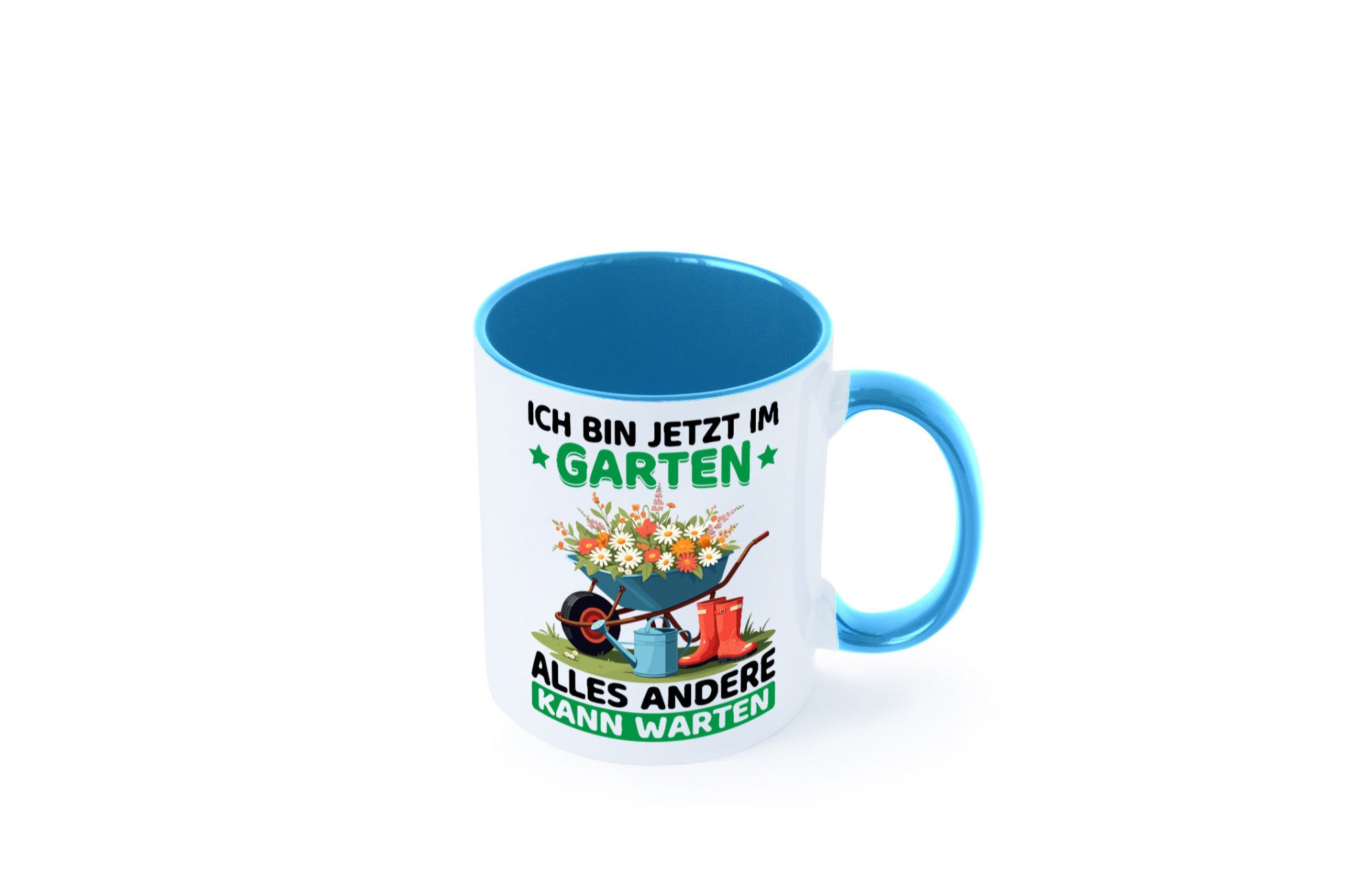 Im Garten alles andere kann warten | Gärtner Gartenarbeit Geschenk Arbeit