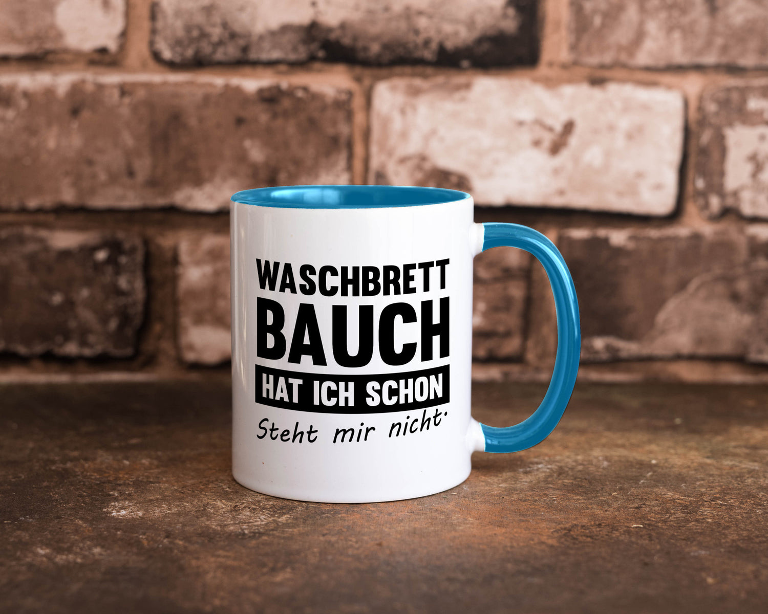 Waschbrettbauch steht mir nicht | Sixpack Gym lustiger Spruch Geschenk Humor
