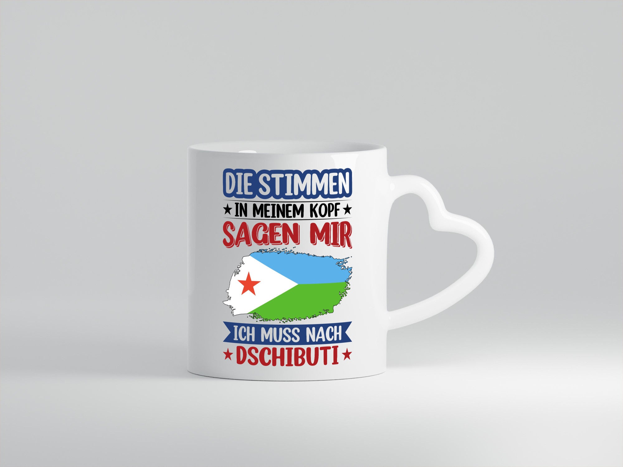 Dschibuti | Urlaub Stimmen in meinem Kopf Traumland Humor Geschenkidee Tasse