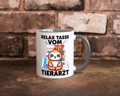 Relax Tasse: Tierarzt | Tiermedizin Mediziner Geschenkidee Tierliebhaber Humor