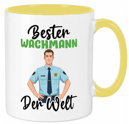 Bester Wachmann | Wachpersonal Nachtwächter v2 Geschenk Humor Geschenkidee Tasse
