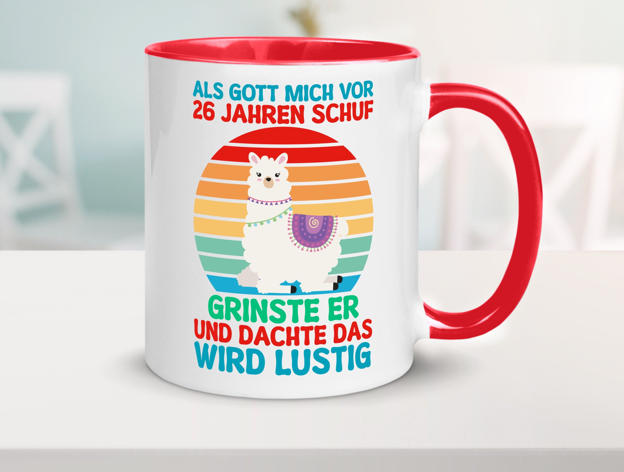26. Geburtstag | 26 Jahre Gut Schuf mich Lama v2 lustiger Spruch Geschenk