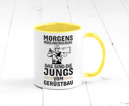 Jungs vom Gerüstbau | Gerüstbauer Tasse Baustelle Geschenk Humor Geschenkidee