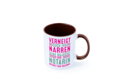 Verneigt euch: Notarin | Juristin lustig Humor Geschenkidee Geschenk Tasse