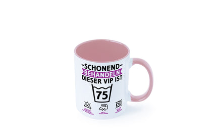 75 Geburtstag | schonend behandeln Jahre v2 lustiger Spruch Geschenk