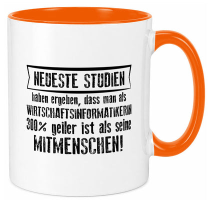 Neuste Studien: Wirtschaftsinformatikerin | Wirtschaft lustiger Spruch Geschenk Tasse