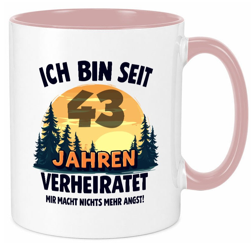 Ich bin Verheiratet | 43. Hochzeitstag Ehepaar Geschenkidee Humor Tasse
