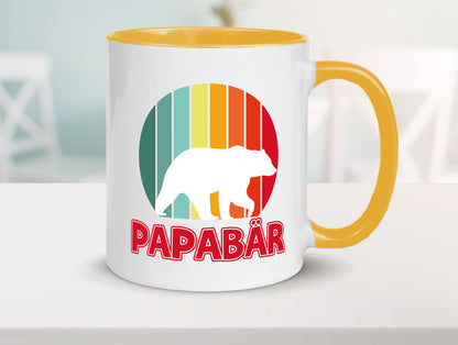 Papabär | Papa Tasse Vater Vatertag Bär lustiger Spruch Geschenk Familie