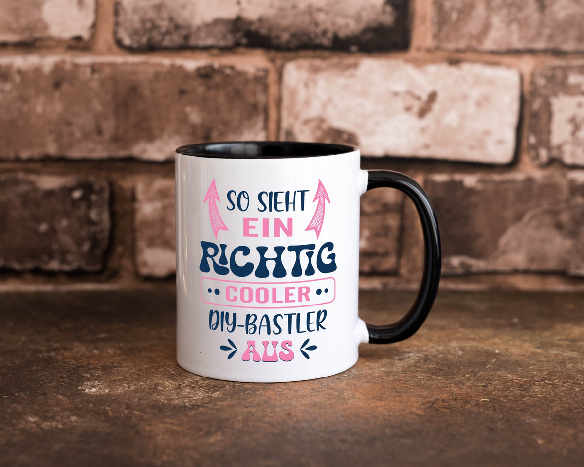 Richtig Cooler DIY Bastler | Basteln Handmade Humor Geschenkidee Tasse
