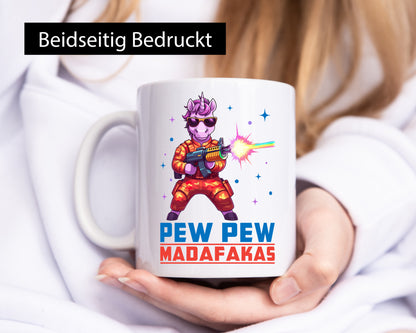 Pew Madafakas vl5 lustiger Spruch Geschenk Humor Geschenkidee Tasse