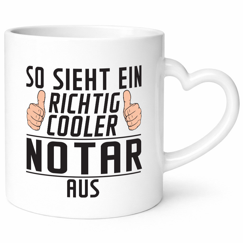 Richtig Cooler Notar | Jurist lustig Humor Geschenkidee Geschenk Tasse