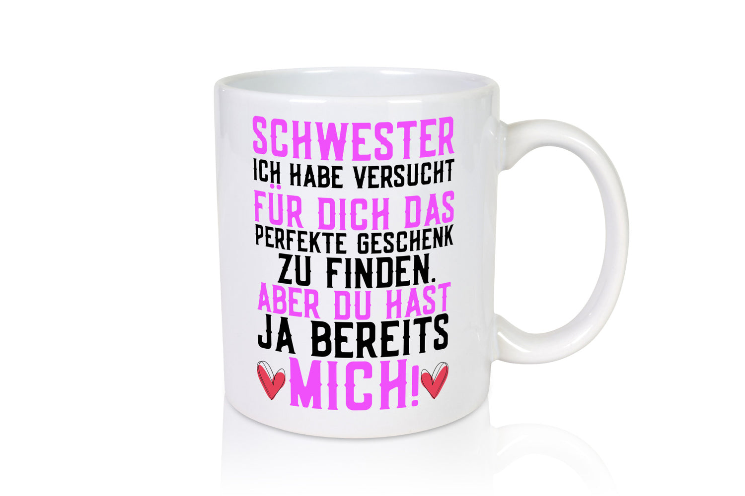 Beste Schwester | Herzen Humor Liebe Verbundenheit Geschenk Geschenkidee