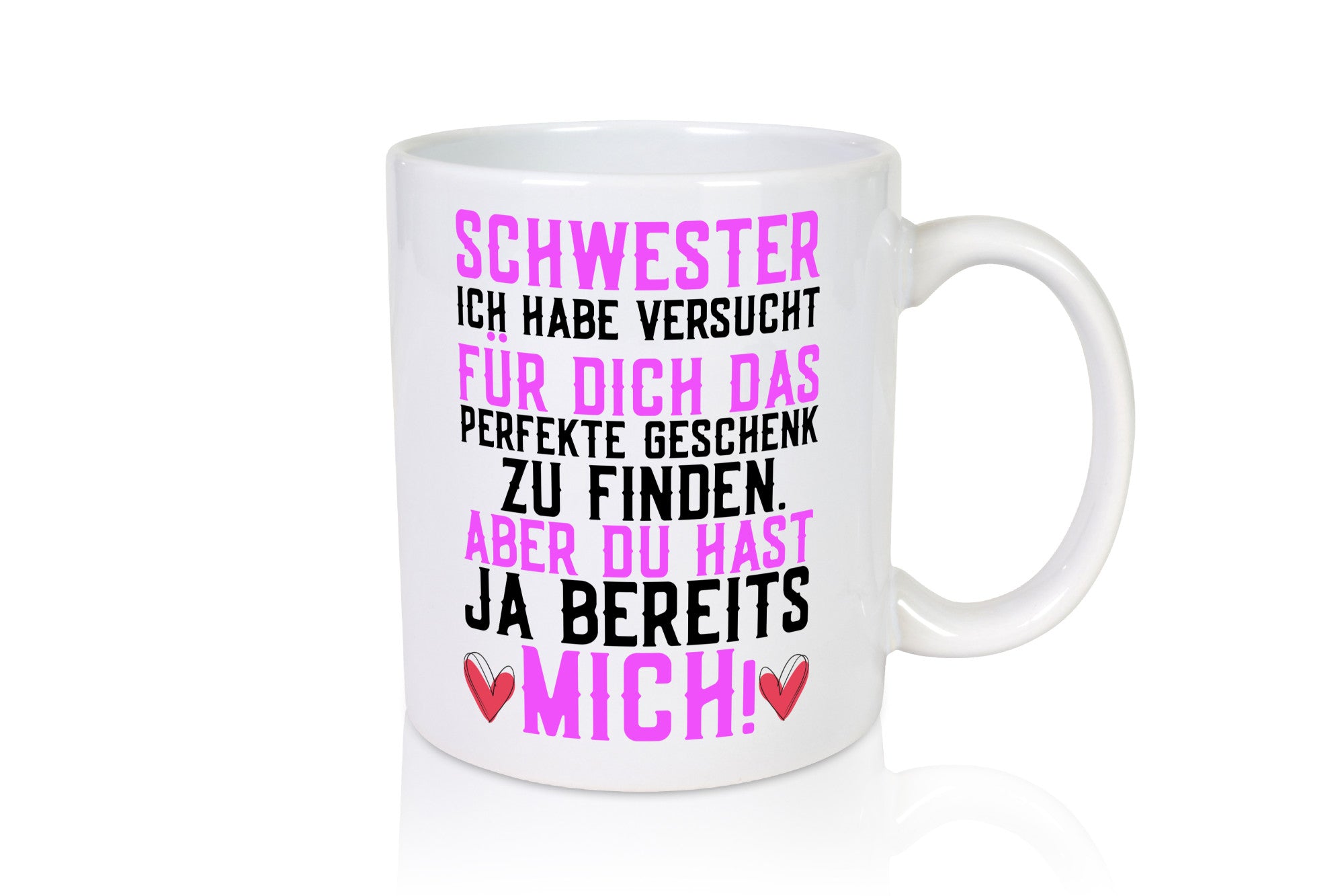Beste Schwester | Herzen Humor Liebe Verbundenheit Geschenk Geschenkidee