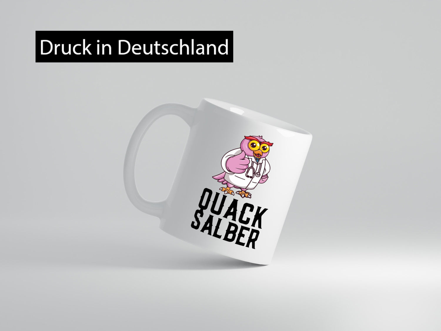 Quacksalber | witzige Ente Comic Arzt Ärztin lustiger Spruch Geschenk Humor