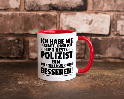 Der Beste Polizist | Polizei Humor Geschenkidee Tasse