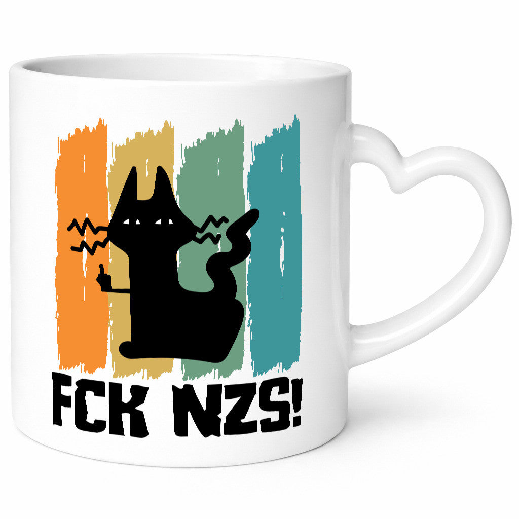FCK NZS! | Katze Geschenkidee Tierliebhaber Humor Tasse