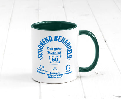 Schonend behandeln | 50 Geburtstag Humor Geschenkidee Tasse