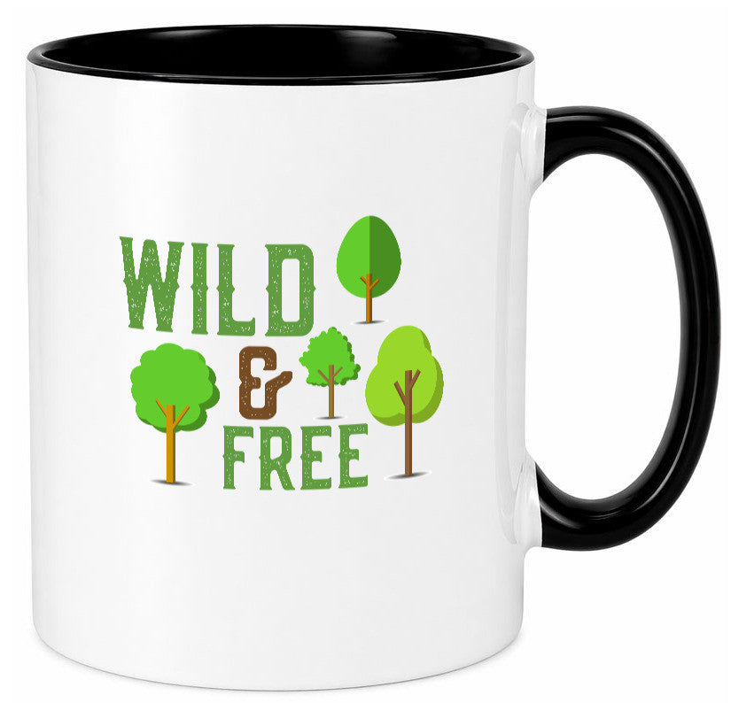 Wild and free | Freiheit Camper Hobbycamper Geschenkidee Humor Tasse