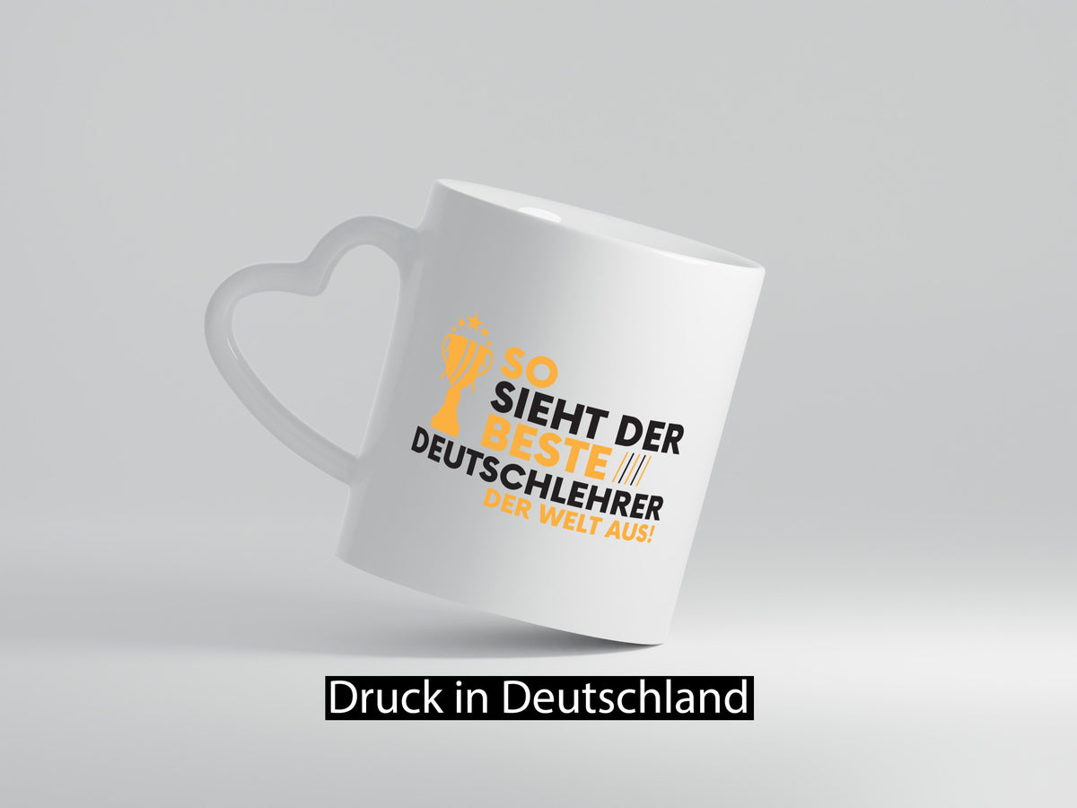 Der Weltbeste Deutschlehrer | Lehrer Schule lustiger Spruch Geschenk Humor Tasse