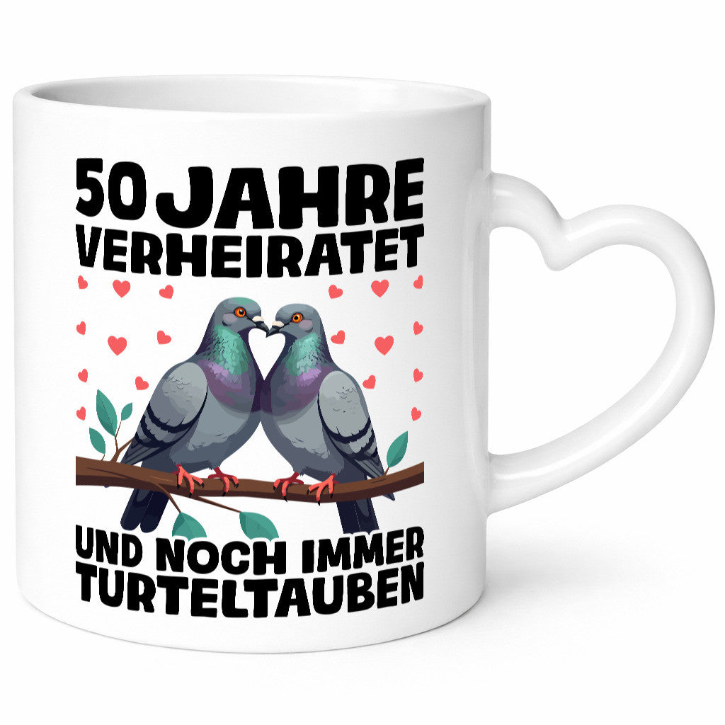 50 Jahre verheiratet | Turteltauben Ehe Ehepaar Geschenk Humor Geschenkidee