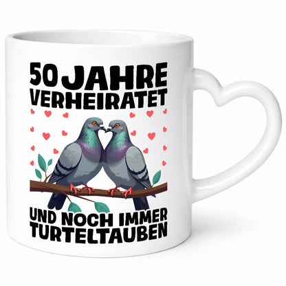 50 Jahre verheiratet | Turteltauben Ehe Ehepaar Geschenk Humor Geschenkidee