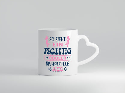 Richtig Cooler DIY Bastler | Basteln Handmade Humor Geschenkidee Tasse