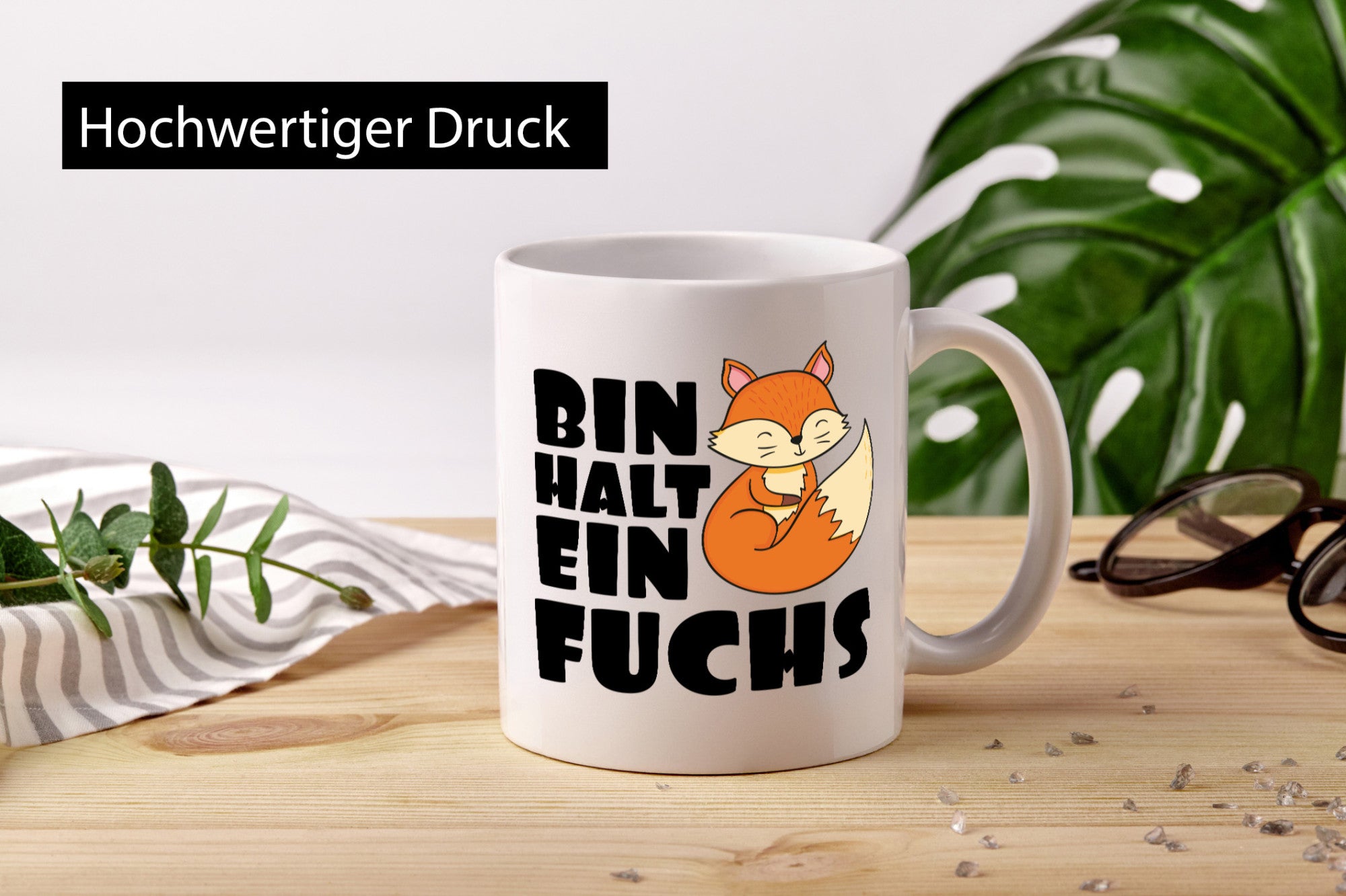 Bin halt ein Fuchs | Kinderfuchs lustig Humor Geschenkidee Geschenk Tasse