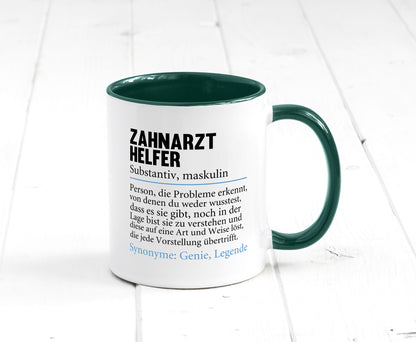 Zahnarzthelfer | Spruch Humor Zahnmedizin Geschenkidee Tasse