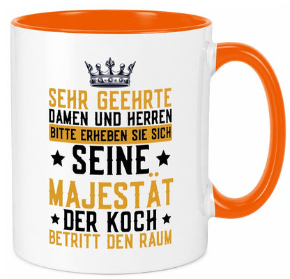 Seine Majestät der Koch | Küchenchef Restaurant Beruf Geschenkidee Arbeit Tasse