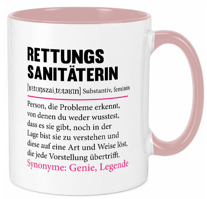 Rettungssanitäterin | Beruf Sanitäter Spruch v2 Humor Arbeit Kollegen Büro