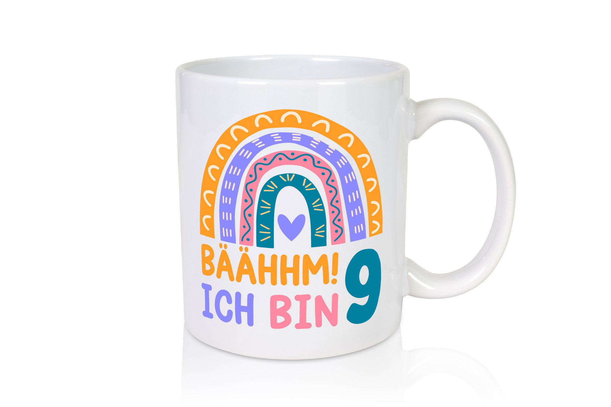 9. Geburtstag | 9 Jahre Regenbogen Bääm Mädchen Geschenk Geschenkidee lustiger